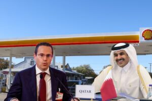 Ο CEO της Shell, Wael Sawan και ο CEO της QatarEnergy, Saad Sherida Al-Kaabi © ΑΠΕ/Energygame.gr