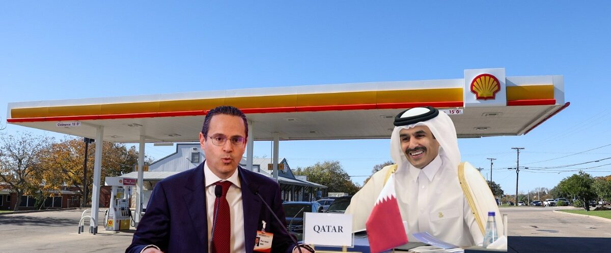 Ο CEO της Shell, Wael Sawan και ο CEO της QatarEnergy, Saad Sherida Al-Kaabi © ΑΠΕ/Energygame.gr