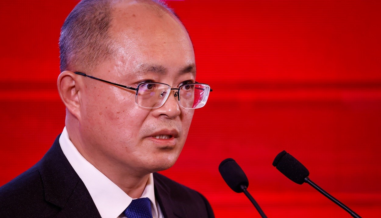 Ο πρόεδρος της SINOPEC, Zhao Dong @ EPA/MARK R. CRISTINO