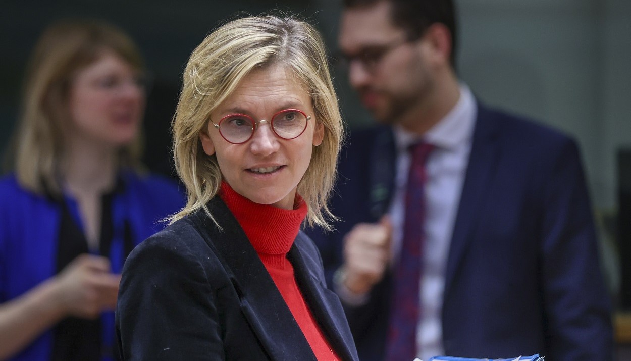Η υπουργός Ενεργειακής Μετάβασης της Γαλλίας, Agnès Pannier-Runacher © EPA/OLIVIER HOSLET