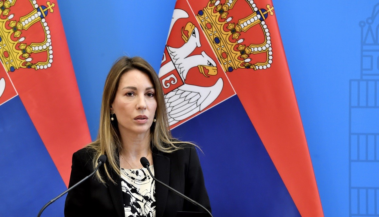Η υπουργός Μεταλλείων και Ενέργειας Dubravka Đedović © EPA/Peter Lakatos HUNGARY OUT