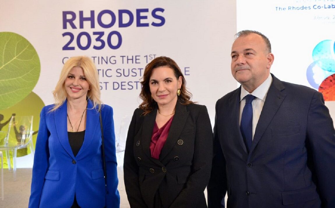 Όλγα Κεφαλογιάννη στο Τhe Rhodes Co-Lab Sustainable Destination ©ΔΤ