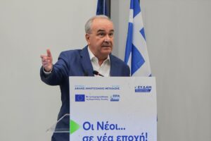 Ο Αναπληρωτής Υπουργός Εθνικής Οικονομίας και Οικονομικών Νίκος Παπαθανάσης © ΕΥΔΑΜ